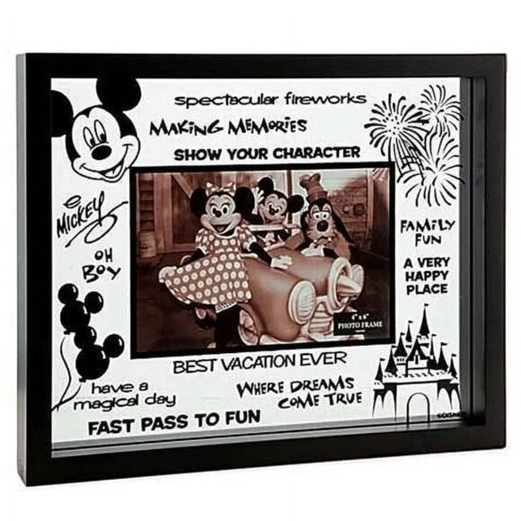 Disney Picture Frame - Clear Glass Best Vacation Ever - 4 x 6 - Picture 1 of 7
